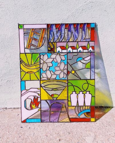 Maynila Stained Glass Panel (sold)