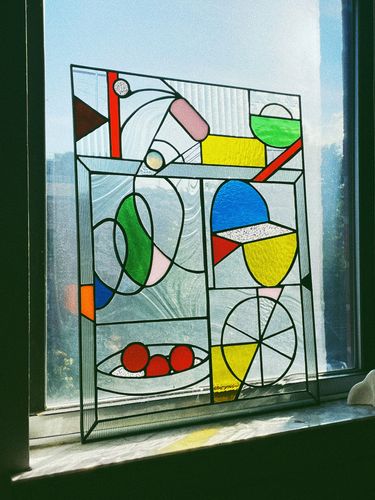 Mass of A Container Stained Glass Panel (sold)